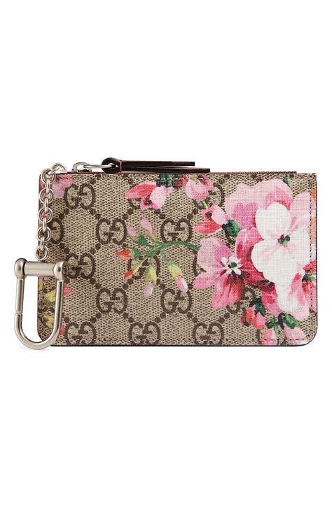 gucci blooms key pouch.